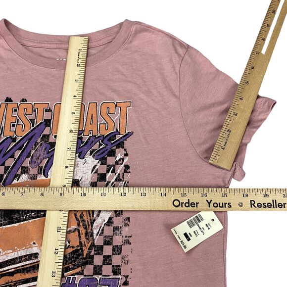 Aeropostale Womens Large West Coast Motors Graphic Short Sleeve Tee - Picture 8 of 14